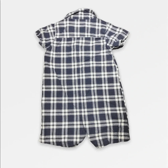 4/$20🥳 Navy Blue Short  Sleeve Romper - Picture 3 of 3